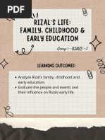 Rizal's Life Family, Childhood & Early Education