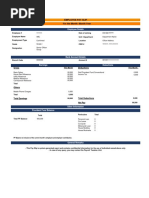 Salary Slip Report Specimen