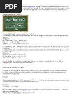 A Equação Do 2º Grau