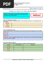 IBD Reading Log 2 - Chapters 6-10