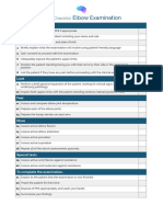 OSCE Checklist Elbow Examination