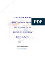 Panel Solar Hibrido Fotovoltaico Termico