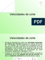 Velocidad de Corte Taladro