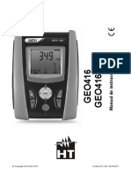 Manual de Medidor Resistencia GEO 416 MD 17033314 - Manual