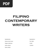 Filipino Contemporary Writers