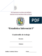 "Estadística Inferencial I": Cuadernillo de Trabajo