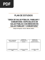 Seg12. Área de Salud Pública, Familiar y Comunitaria Especialista en Salud Pública Con Mención en Salud Familiar y Comunitaria