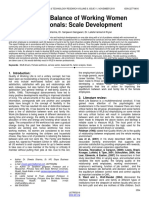 Work Life Balance of Working Women Professionals Scale Development