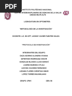 Protocolo e Informe de La Investigación