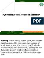 Question and Issues in History