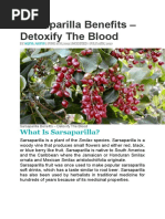 Sarsaparilla Benefits