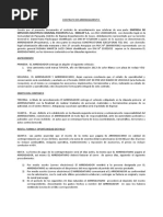 Contrato Alquiler de Camioneta