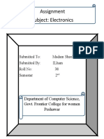 Amplifier Is The Generic Term Used To Describe A Circuit Which Produces and Increased Version of Its Input Signal