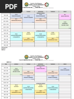 BSCE Schedule 2nd Sem S.Y. 2020 2021