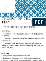 Theory of The Firm