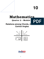 Math 10 - Q2 - Week 3 - Module 3 - Relations Among Chords, Arcs, Central Angles - For Reproduction