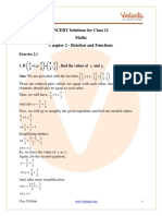 Class 11 - Maths - Relations and Functions