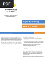 Rapid Reasoning - Year 5 - Week 1