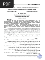 La Réforme de La Gestion Des Dépenses Publiques Au Niveau Des Collectivités Locales en Algérie