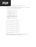 Exercícios de Simetria Rotação e Translação