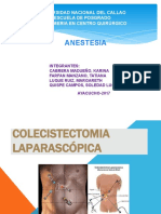 Avance de Trabajo COLECISTECTOMIA LAPARASCÓPICA