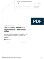 Los 22 Niveles de Maldad Según La Escala de Michael Stone