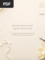 Brand Discovery Questionnaire