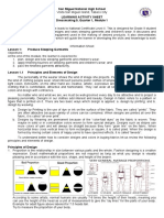 San Miguel National High School Learning Activity Sheet Dressmaking 9, Quarter 1, Module 1