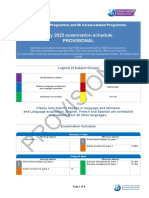 IB May 2023 Schedule