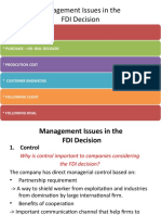 Manager Issue in FDI