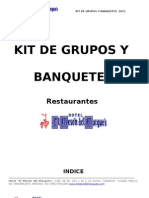 Kit Grupos y Banquetes 2011