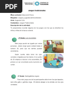 Educación Física "Juegos Tradicionales." 2° Ciclo Primaria