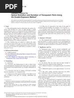 Optical Distortion and Deviation of Transparent Parts Using The Double-Exposure Method