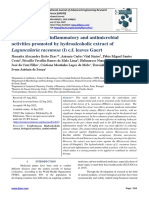 Antioxidant, Anti-Inflammatory and Antimicrobial Activities Promoted by Hydroalcoholic Extract of Laguncularia Racemosa (L) C.F. Leaves Gaert