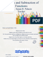 Addition and Subtraction of Functions FINAL