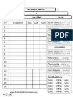 Plantilla Estadisticas e Informe de Partido