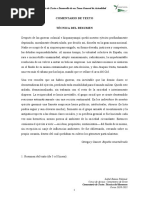 Comentario de Texto. Técnica Resumen