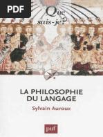 La Philosophie Du Langage (Auroux Sylvain)