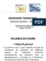 Ingégnierie Financière Et Évaluation de Lentreprise