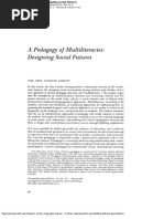 A Pedagogy of Multiliteracies - Designing Social Futures