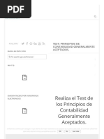 Test - Principios de Contabilidad Generalmente Aceptados