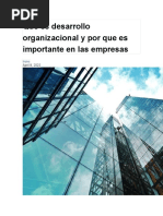 Qué Es Desarrollo Organizacional y Por Que Es Importante en Las Empresas