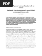 Repensar La Etnografía A Través de Los Sentidos - Cap1 Pink - TRADUCCIÓN - Ethnography