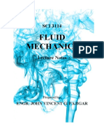 Fluid Mechanics - Lecture Notes - SCI 3114