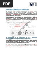 Daltonismo y Percepción