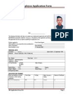 Employee Application Form