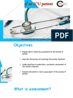 Assessment of An ICU Patient