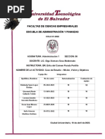 Caso de Estudio - Misión, Visión y Objetivos