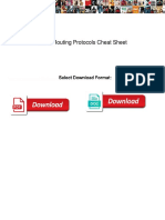 Cisco Routing Protocols Cheat Sheet