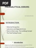 Preanalytical Errors